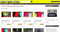 Desktop Screenshot of prestomagicstudio.com